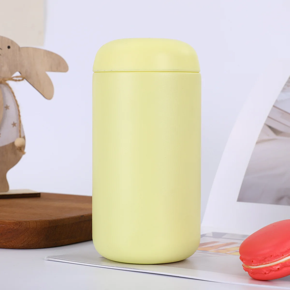 304 Stainless Steel Coffee Thermos Cup Ceramic Inner Liner 400ml Coffee Cup Portable to Carry Out