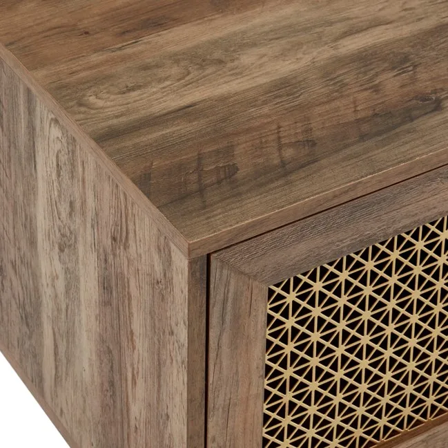 best quality Keniel 59' Media Console TV just sits on top Manufactured Wood Rustic Oak furniture wholesale price