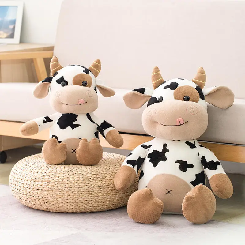 New Plush Cow Toy Cute Cattle Plush Stuffed Animals Cattle Soft Doll Kids Toys Birthday Gift for Children