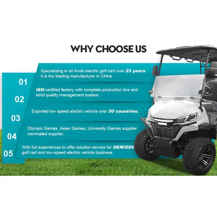 Golf Course New Design 4 Seater Electric Golf Cart Low Speed Buggy For Park And Resort Electric Golf Cart