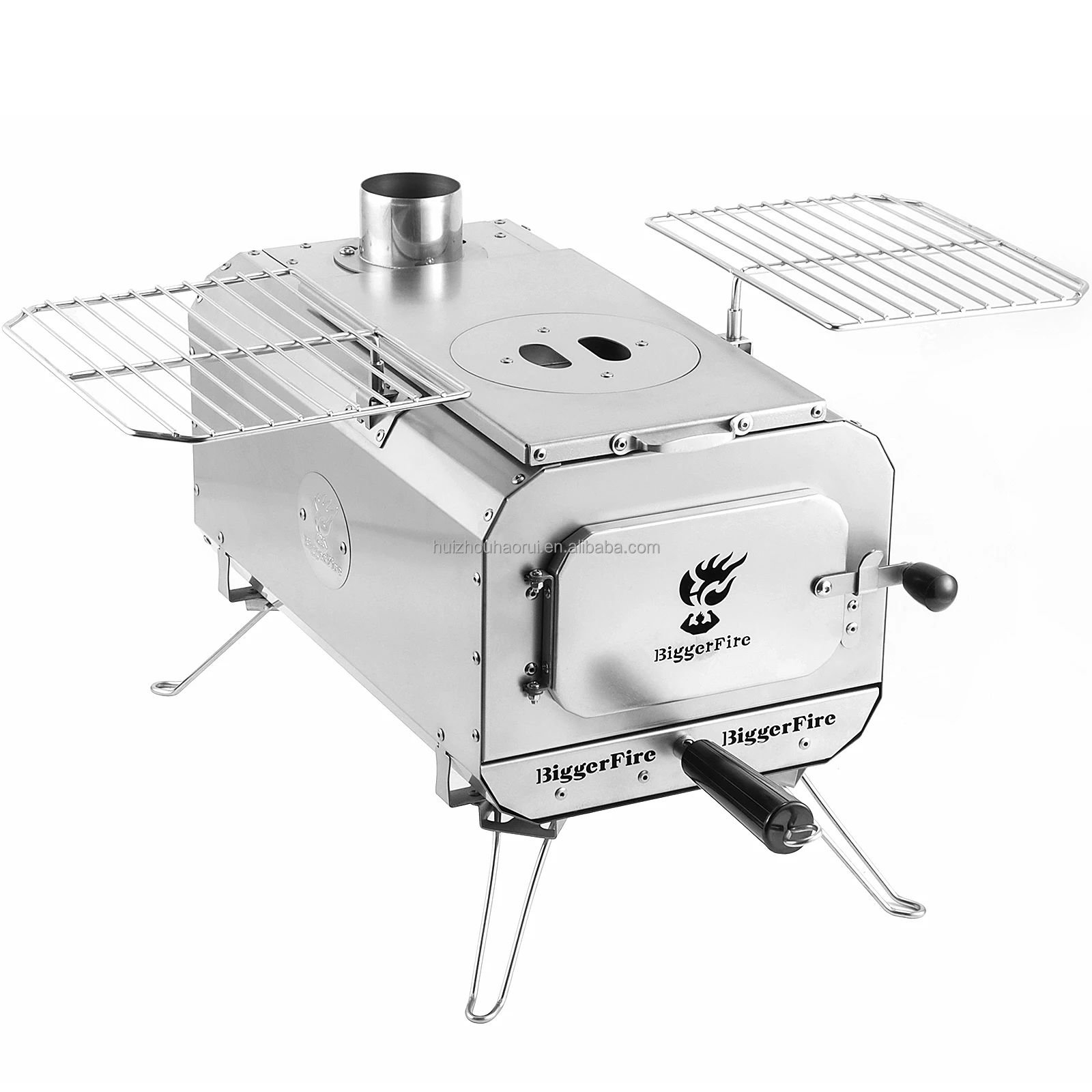 Camping Outdoor Indoor Bbq Party Water Heater Heating Stove And Pipe Mini Small Wood Burning Stove For Hot Bell Tent