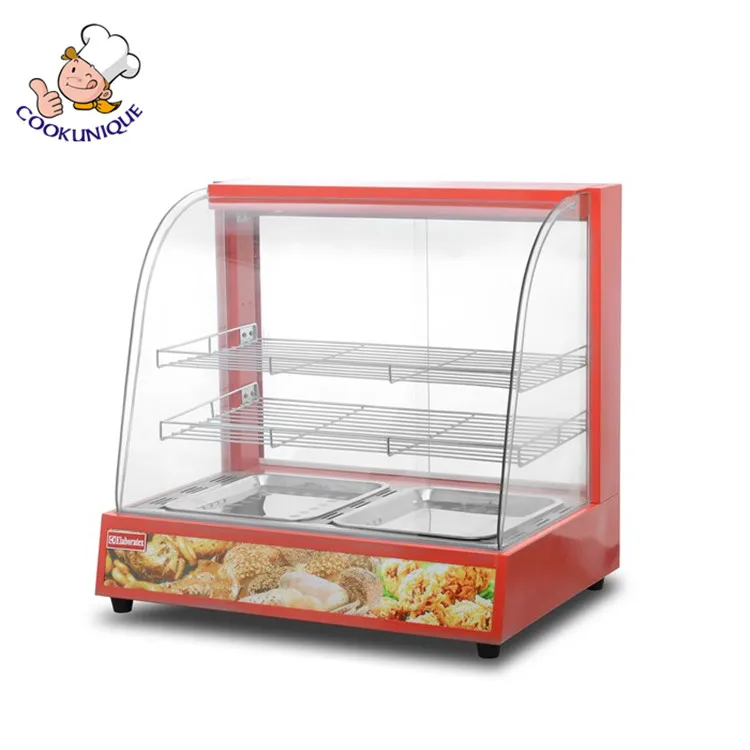 Glass Food Warmer Display Show case commercial kitchen equipment