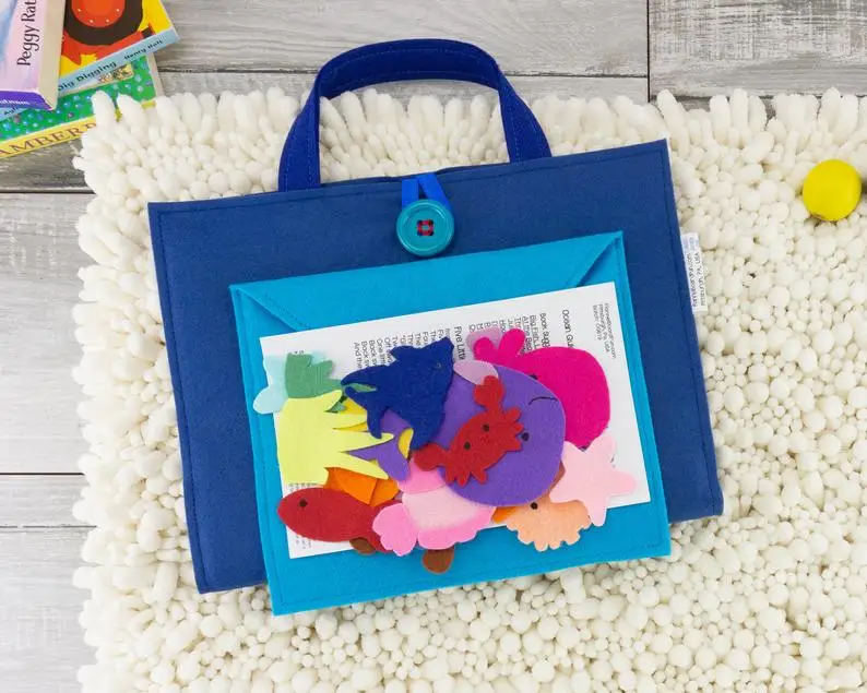 
 Wholesale Felt Board Stories Ocean Preschool Travel Toy  