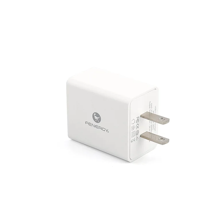 
Single Port USB-C PD Travel Charger 18W 5V 9V 12V 3A 2A 1.5A Wall Charger with ETL FCC and DOE Certification 