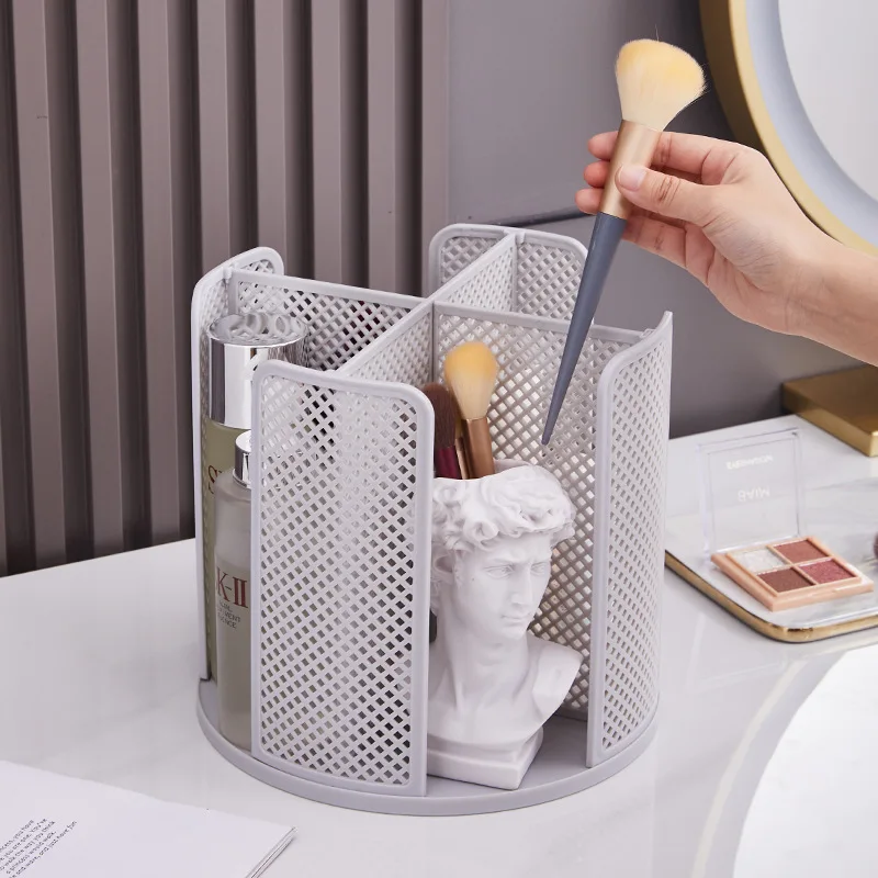 Paper Cup and Lid Holder 4 Compartment Rotation Plastic Cup Storage Organizer Coffee Cup Dispenser