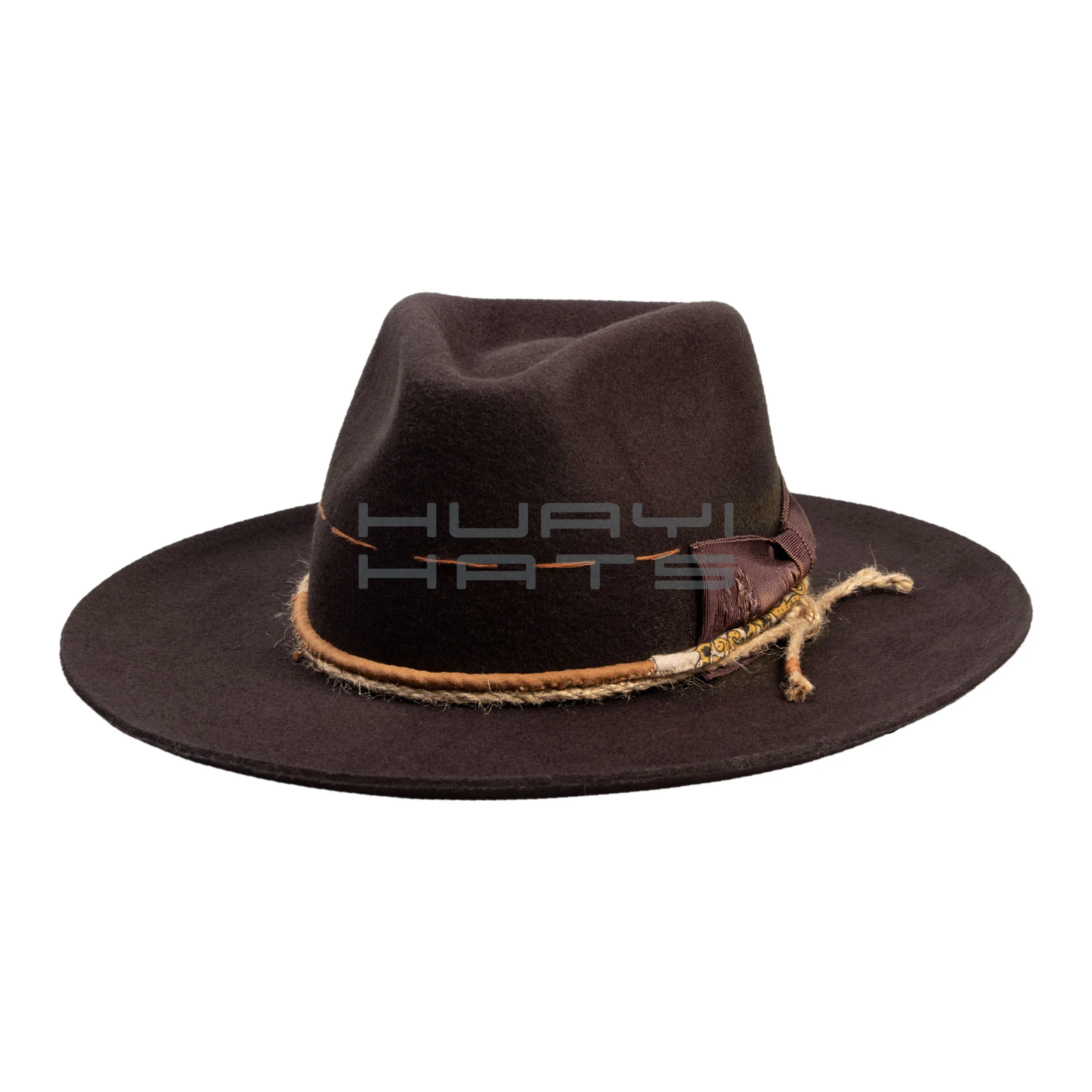 Оптовая Продажа с фабрики Huayihats мужские и женские шляпы-федора завитыми полями