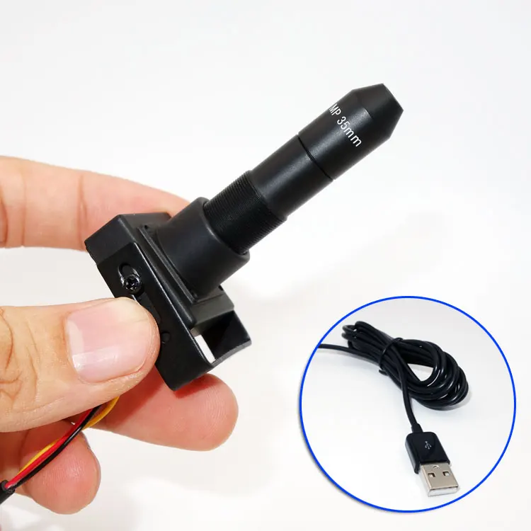 Mini USB Camera with long focus EFL 35mm 10 degree lens live video streaming home security CCTV UVC MP HD computer camera