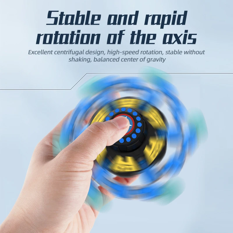 SL Fidget Spinners Fingertip Toy Chain Robot Toy DIY Deformation Chain Fingertip Spinning Top Toy For ADHD Autism Children Adult