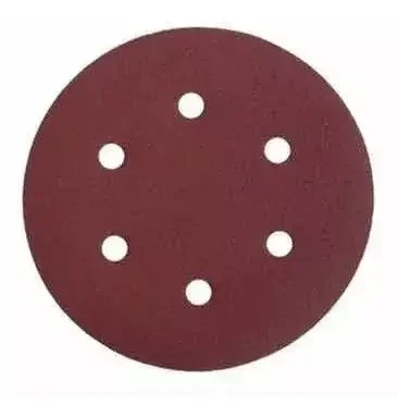 7/8/9 inch hook and loop no-hole aluminum oxide red sandpaper disc sanding disc for Sanding &Polishing