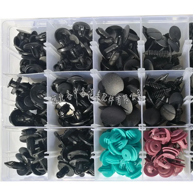 
299Pcs/Set 18 Size Auto Car Fastener Clips Push Pin Rivet Trim Clip Panel Body Interior Assortment With Box 