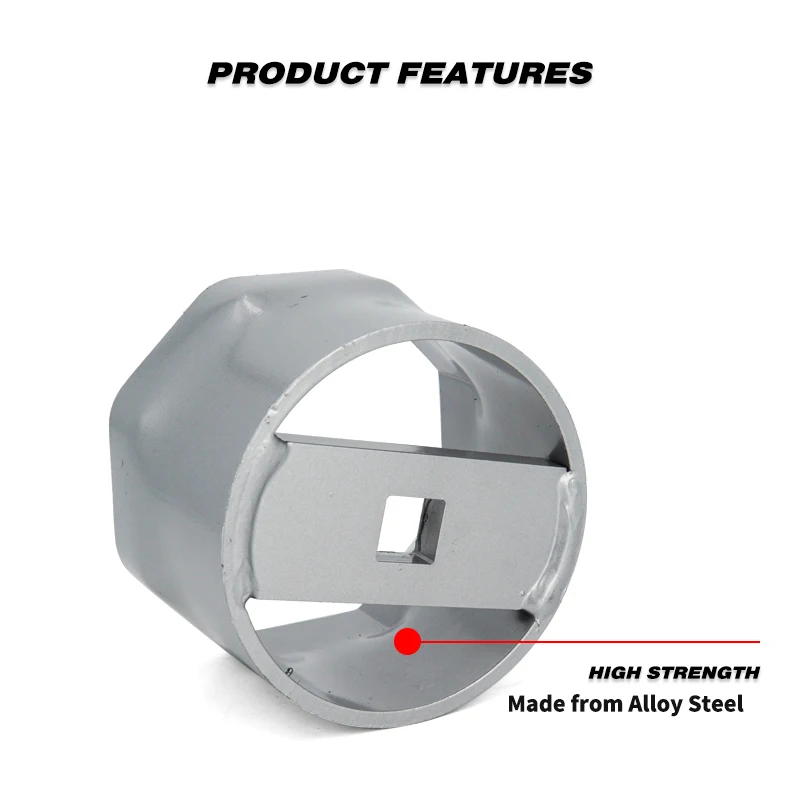 4-3/8 Inch 8-Point Rounded Wheel Bearing Locknut Socket