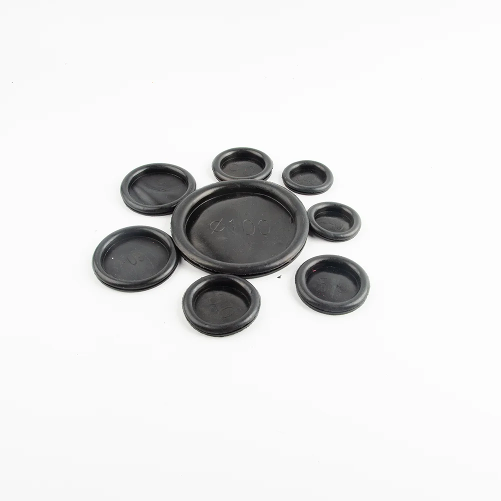 Blanking Grommets Rubber Grommet Closed Gromet Blind Plug Bungs Dust-proof coil ring single-sided circular electric box
