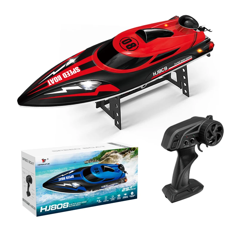 Factory HJ808  remote control high speed 25km/h sailing yacht model boat electric engine radio controlled boat