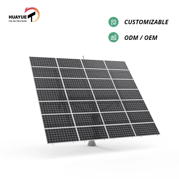 Huayue solar tracker HYS-32PV-144-M-3LSD Enjoy a Green Life with Ample Sunlight! Install Residential Dual Axis Solar Tracker