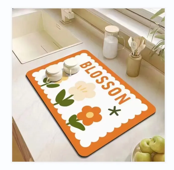 Modern Design Heat Resistant Cup Coaster Rubber mat pad Silicone Coater Soft Pvc Coaster Cup Mat Rubber Doily Cup mats Pads