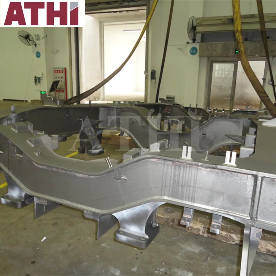 Огромные Литые Запчасти для железнодорожных автобусов, Очистительная дробеструйная машина