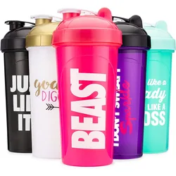 Top Sale Custom Logo Fitness Bpa Free Plastic Protein Gym Shaker Bottle For Protein