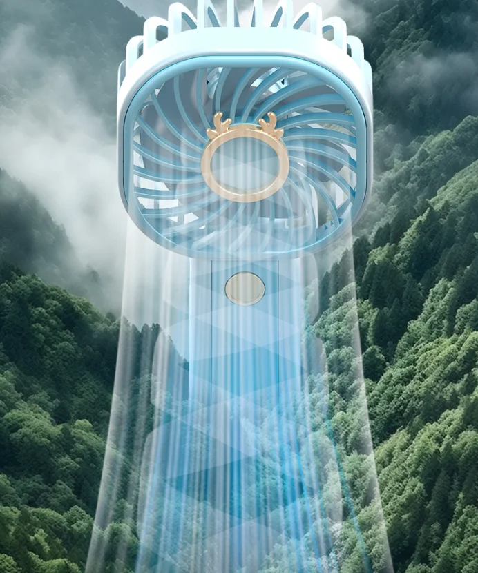 USB Mini Handheld Fan Portable Folding fan Long Battery Life Portable Handheld Mini Fan for Summer