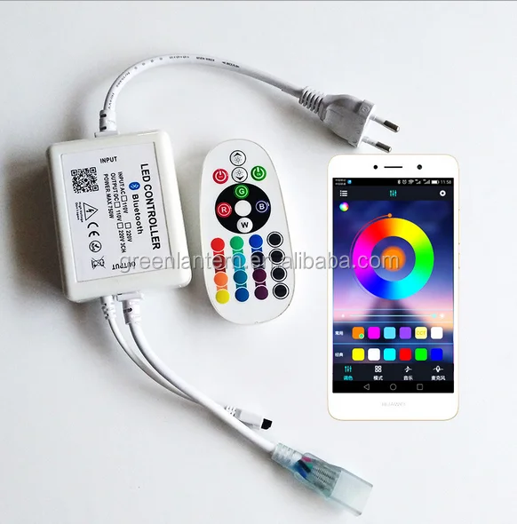  220v 110v 230V LED музыки App управления RGB светодиодный пульт дистанционного переменного тока 120V 110V Высоковольтная Светодиодная