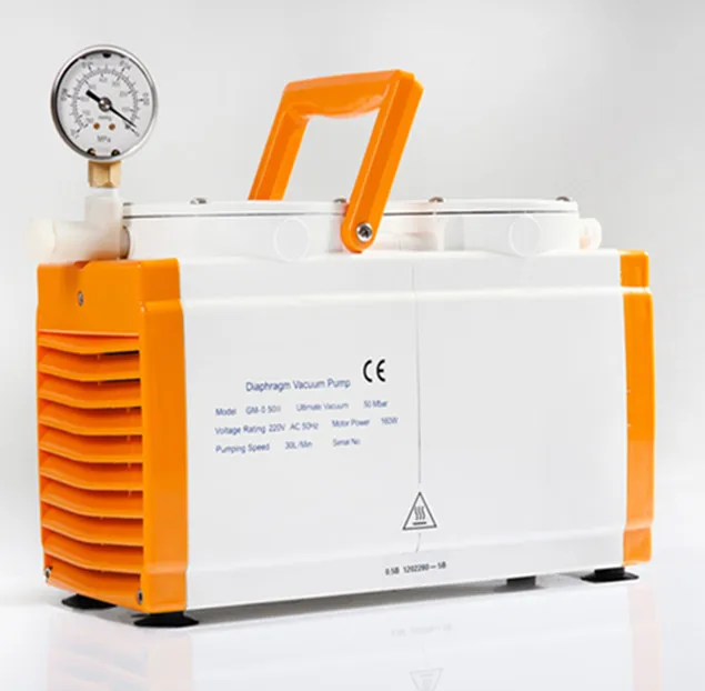 High Quality Lab Diaphragm Suction Vacuum Pump 30L/min Anti- corrosion Chemical PTFE Material Diaphragm Vacuum Pump