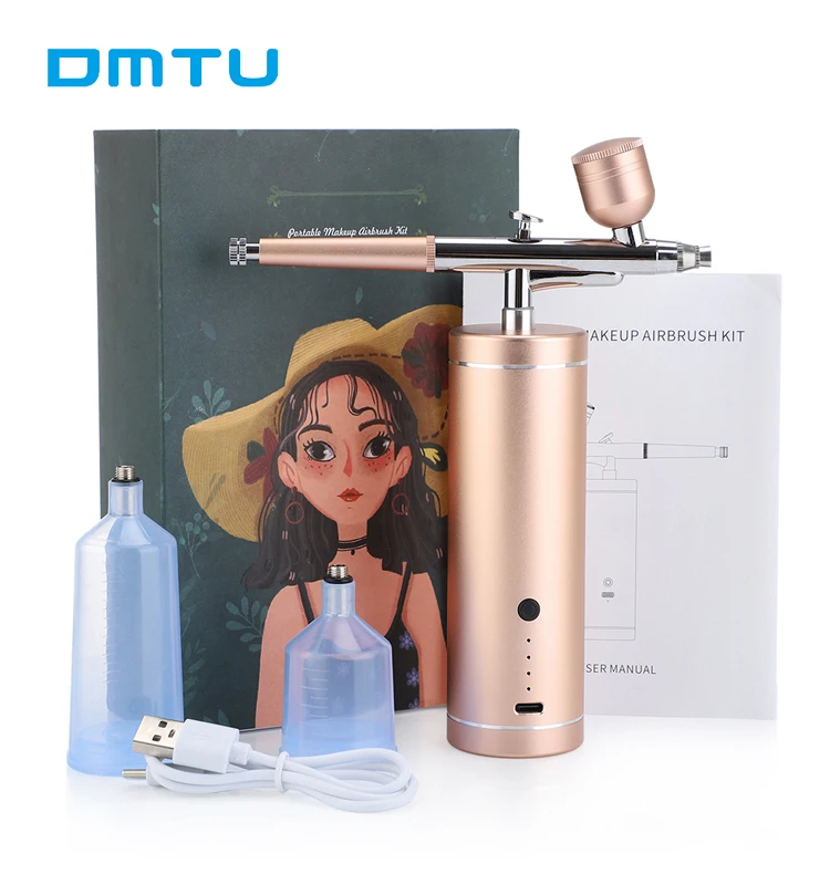 Holder Portable Airbrush Gun Kit Paint Pen Tanning Machine Gel Polish Stencil Airbrush Nails