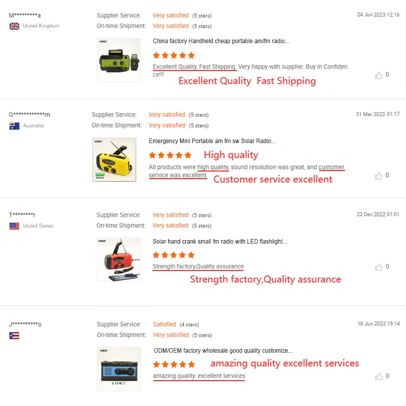 Portable Emergency NOAA Weather Radio Hand Crank Solar Powered with Flashlight portable outdoor speak with fm radio