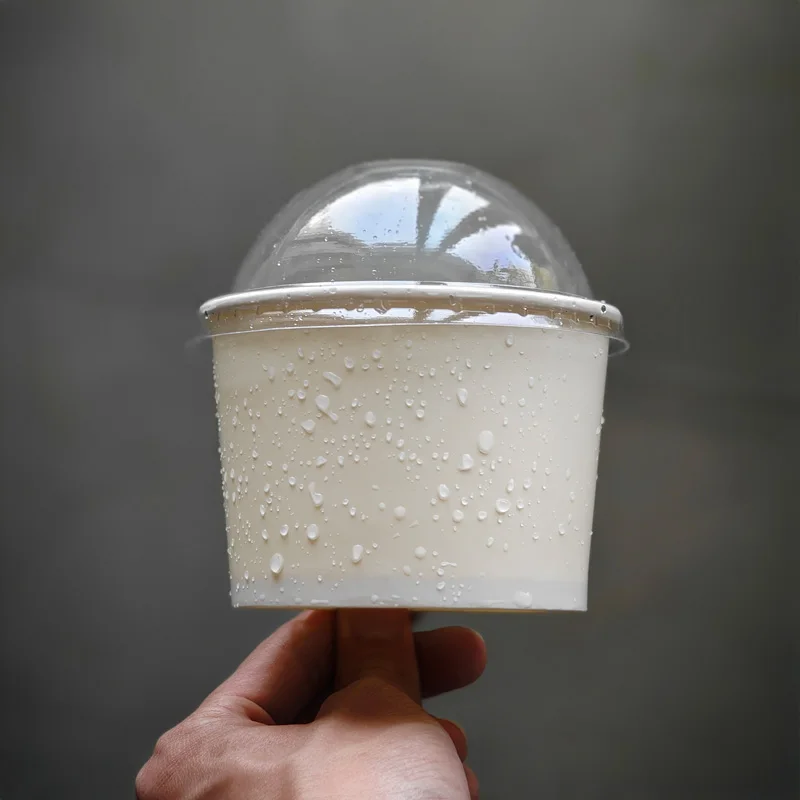 Custom disposable factory small size mini cute paper cups bowl suitable for ice cream