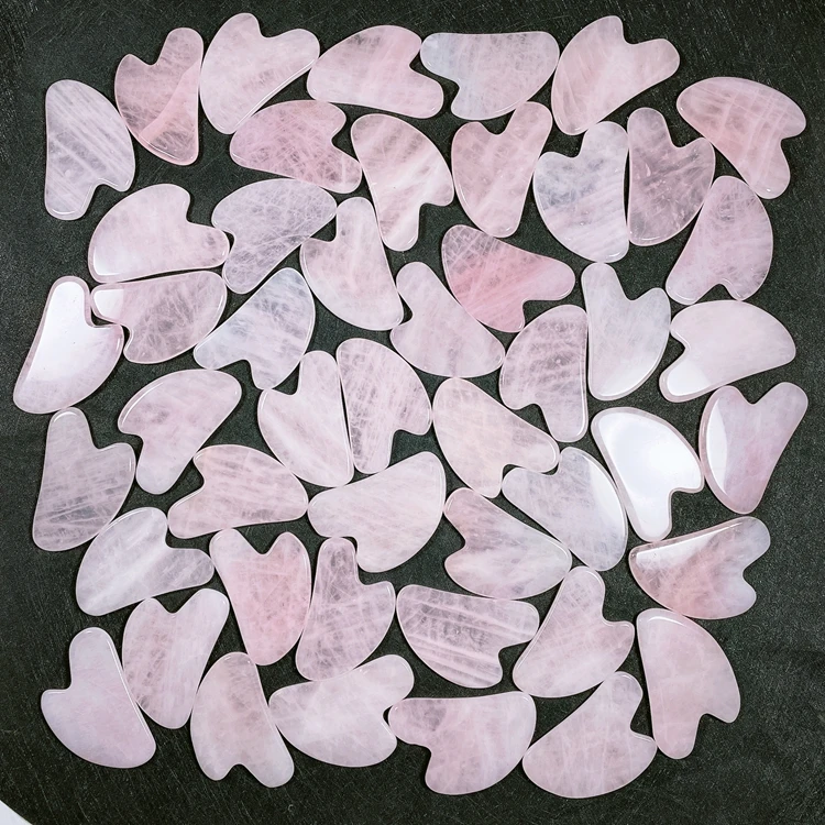 Natural Dalmatian Jasper Body Facial Gua Sha Claw Shape Massage Tools Slimming Board