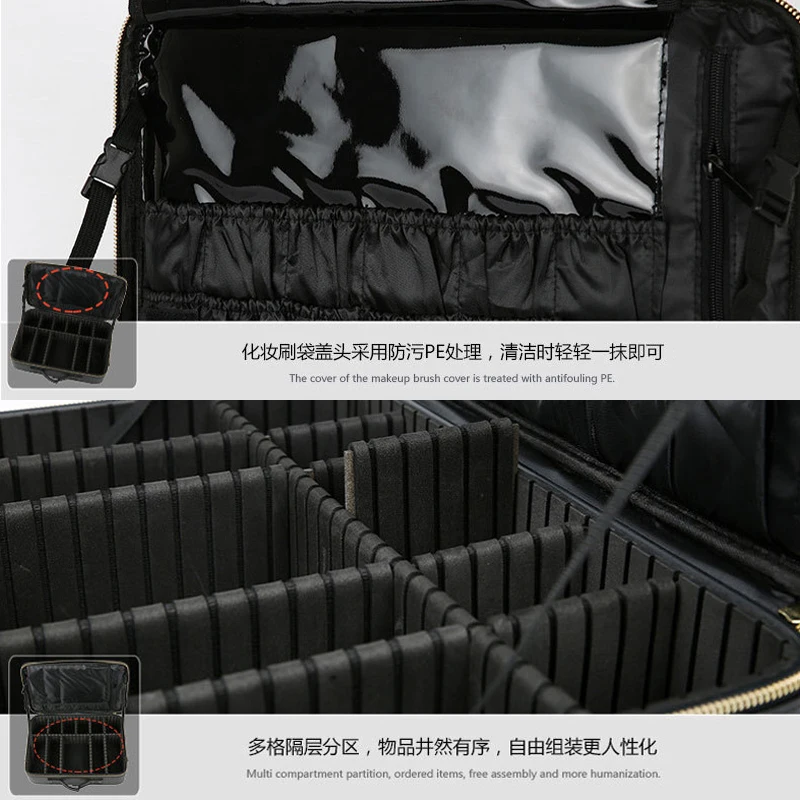 RPET Sublimation Blank Custom Pu Leather Cosmetic Organizer for women