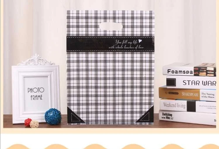 
ready to ship Custom printed shopping jewelry plastic bag with low MOQ 