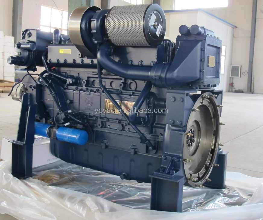 В наличии Weichai Судовой двигатель 190HP WD10C190-15 с предварительным HC138 коробки
