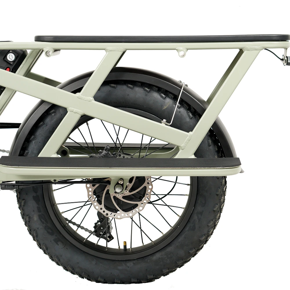 Aimos high quality Long Tail Electric Cargo Bike 36v 250w Double Lithium Battery Delivery Electric Bike