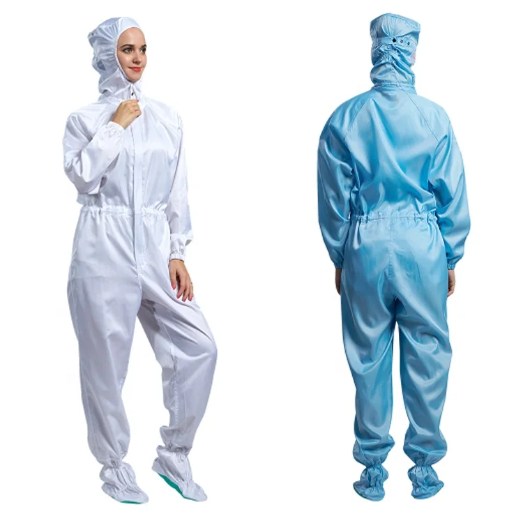 Clean room one piece jumpsuit esd anti-static coverall