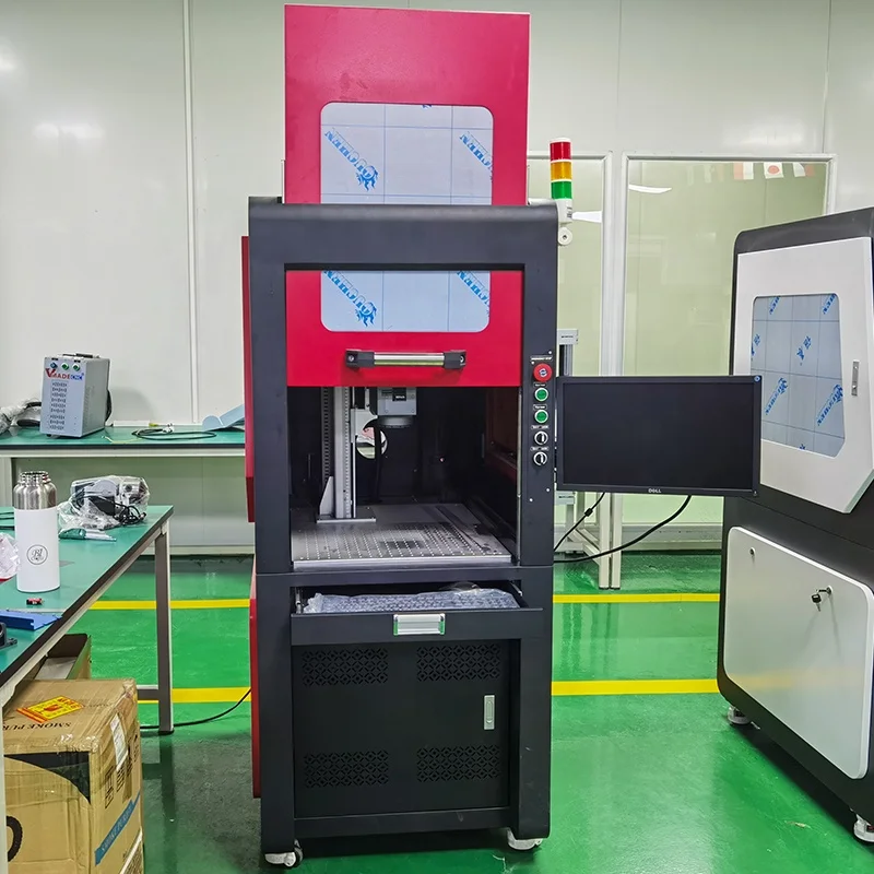 3D Fiber Laser Engraving Machine Curved Surface Dynamic Focusing 50w fiber laser marking machine
