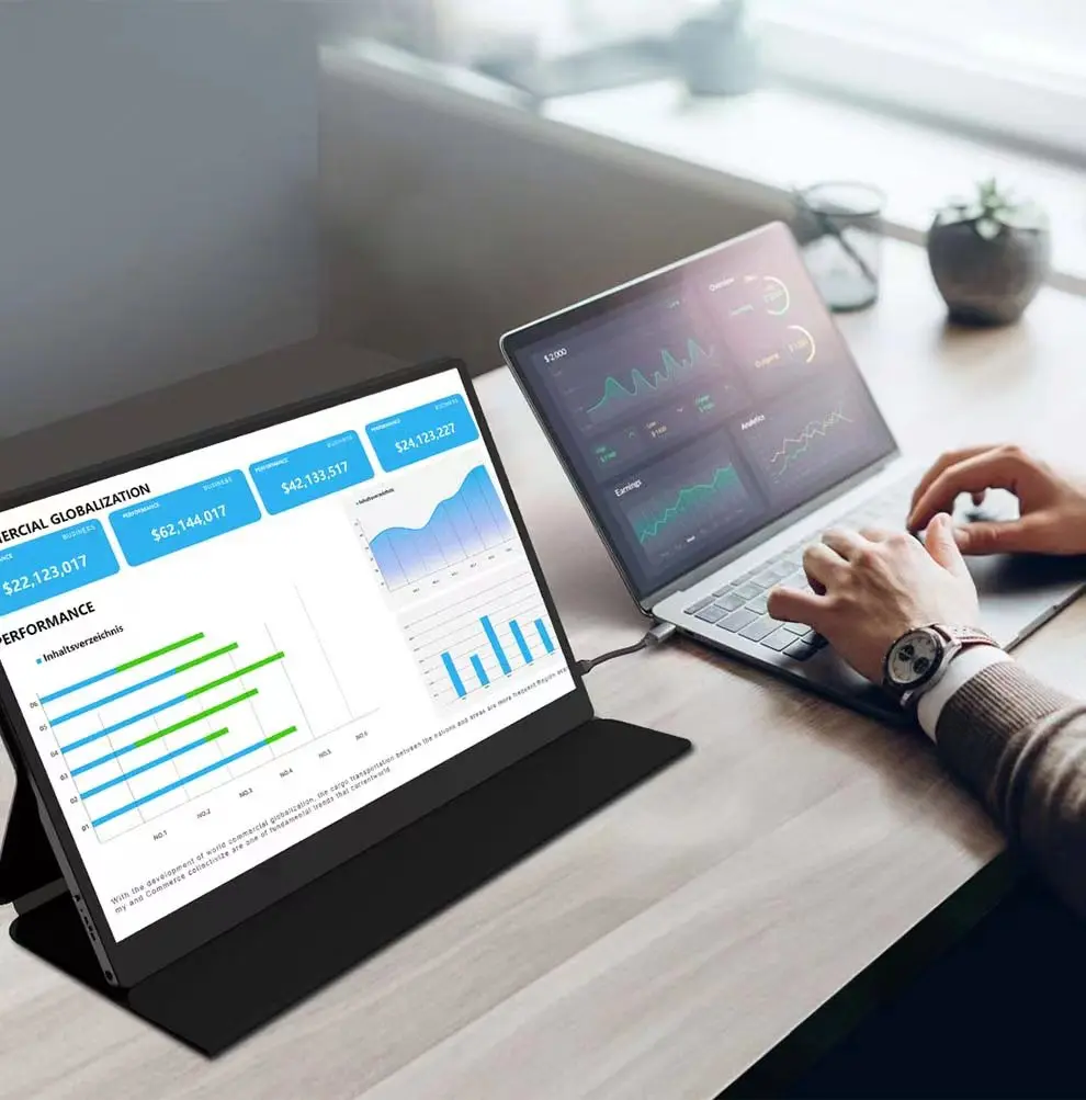 touch Portable Monitor 1080P HDR IPS Touch Screen Gaming Monitor External Second Screen Laptop,Switch, PS4/5,XboxGaming Monitor