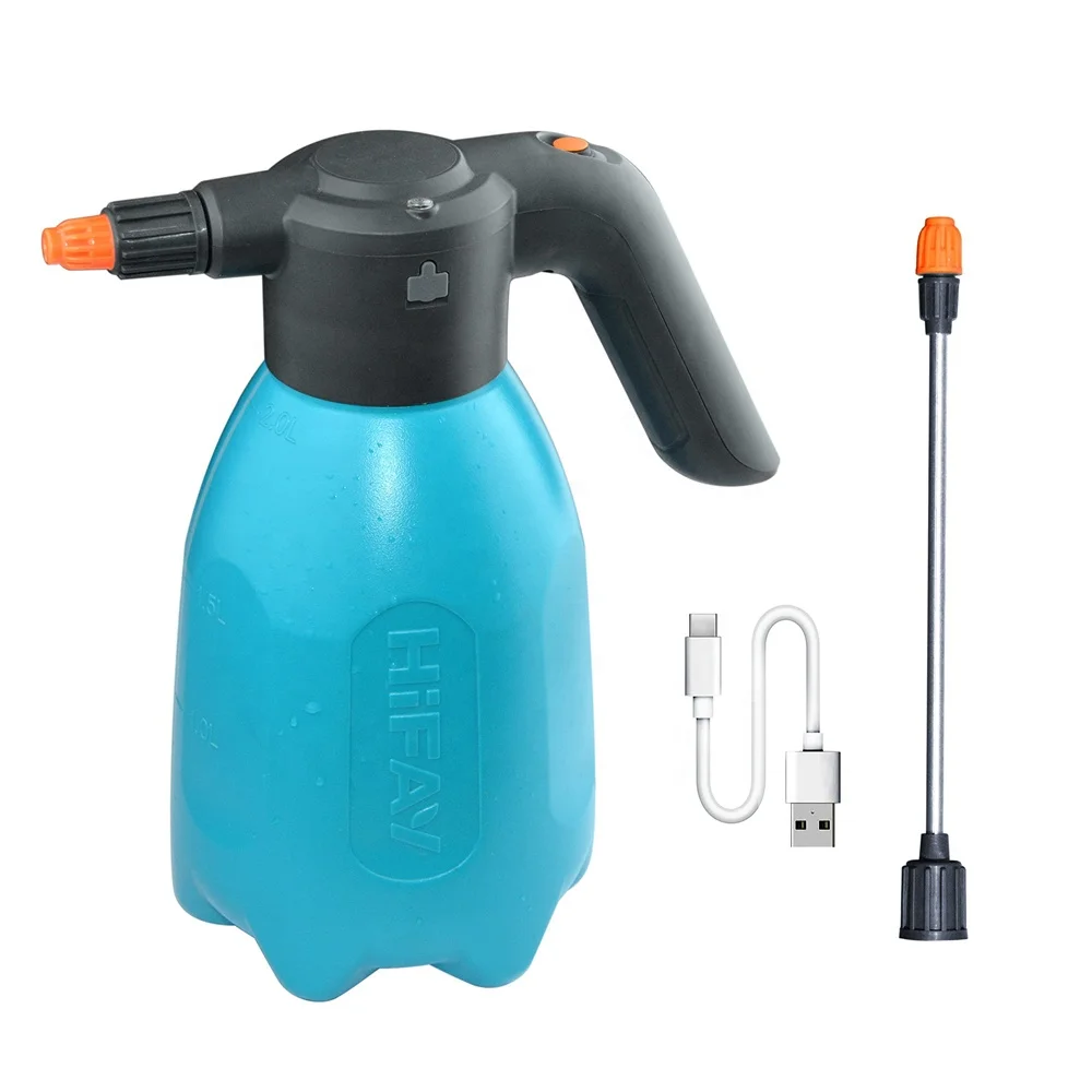 Electric Spray Bottle 2L/0.5Gallon Rechargeable Battery Powered Sprayer For Automatic Plant Mister