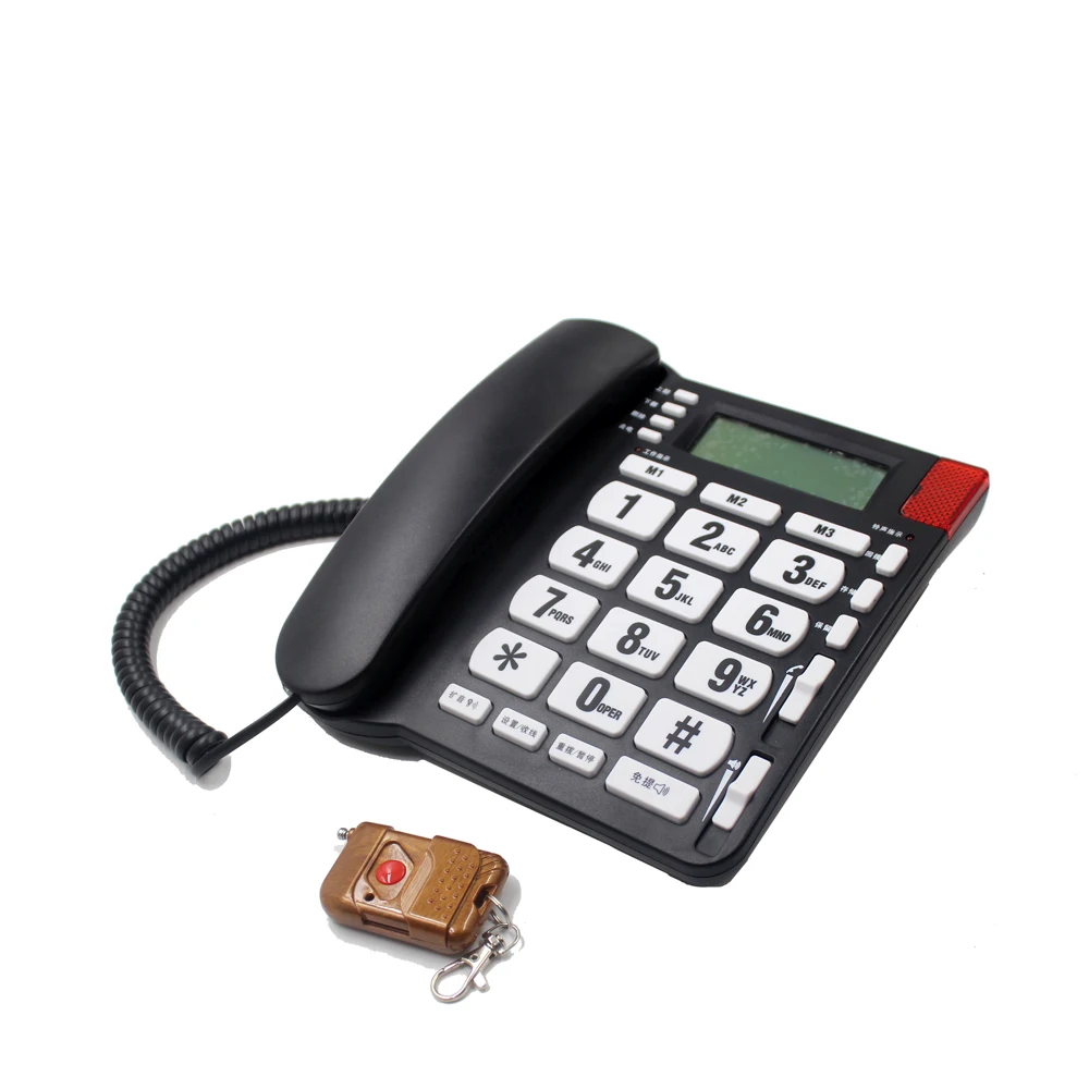 hot selling big button phone fancy corded house telephone set with basic function for elder People