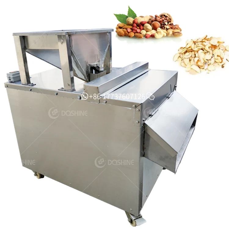 Electric cucumber melon nut cutter grain hickory nut peanut macadamia nut slicing cashew garlic cutting equipment