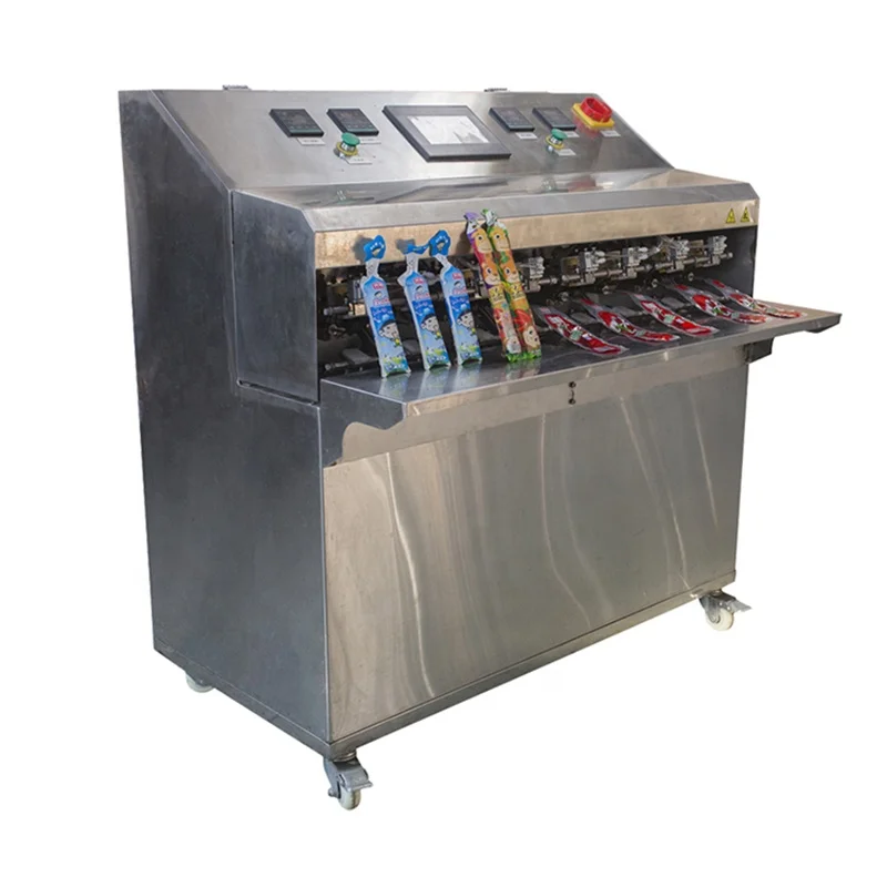 Good quality semi-automatic fruit juice Plastic bag packaging equipment water filling machine