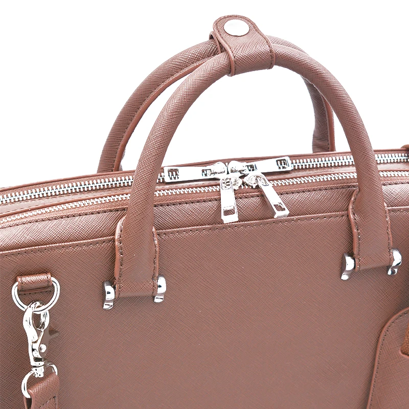  Fashional luxury vintage genuine leather business office bag briefcase Laptop Litigator Briefcase Executive