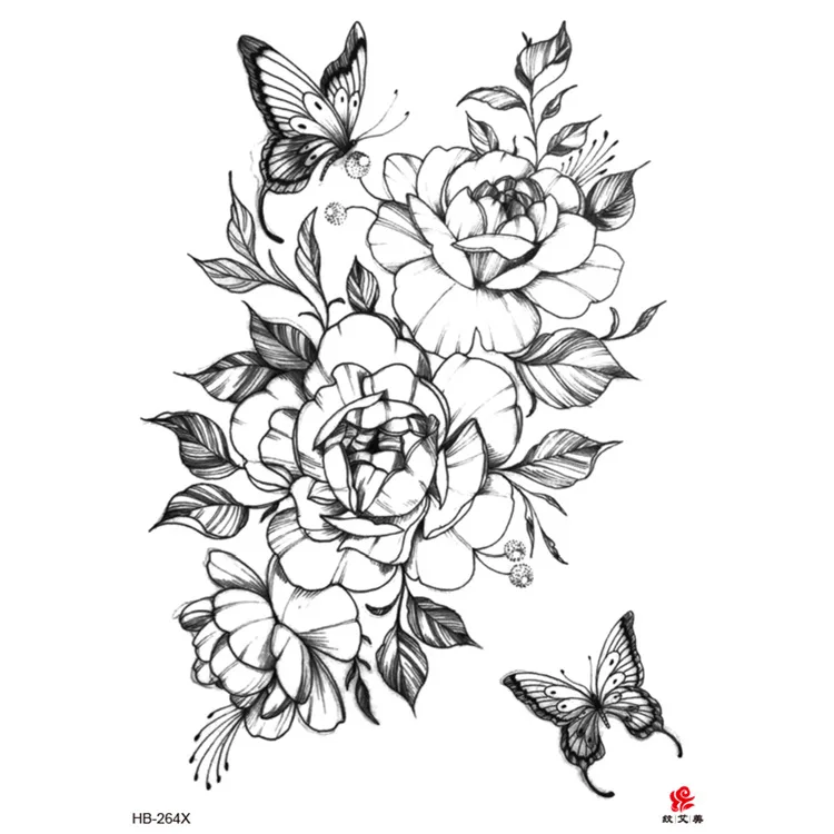 Private Label Sexy Tattoos Half arm Tattoo Stickers Wholesale Temporary Waterproof Fake Tatoo