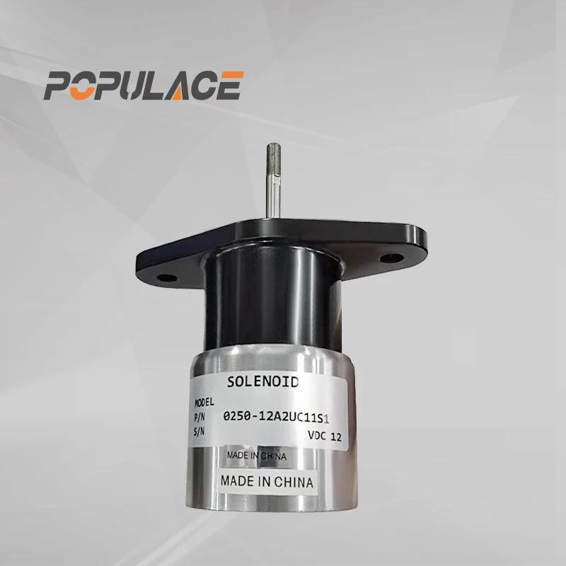 Населения 12v пуш-ап остановочный соленоид 0250-12A2UC11S1 Flameout электромагнитный клапан 12V запорный соленоид 0306-5358