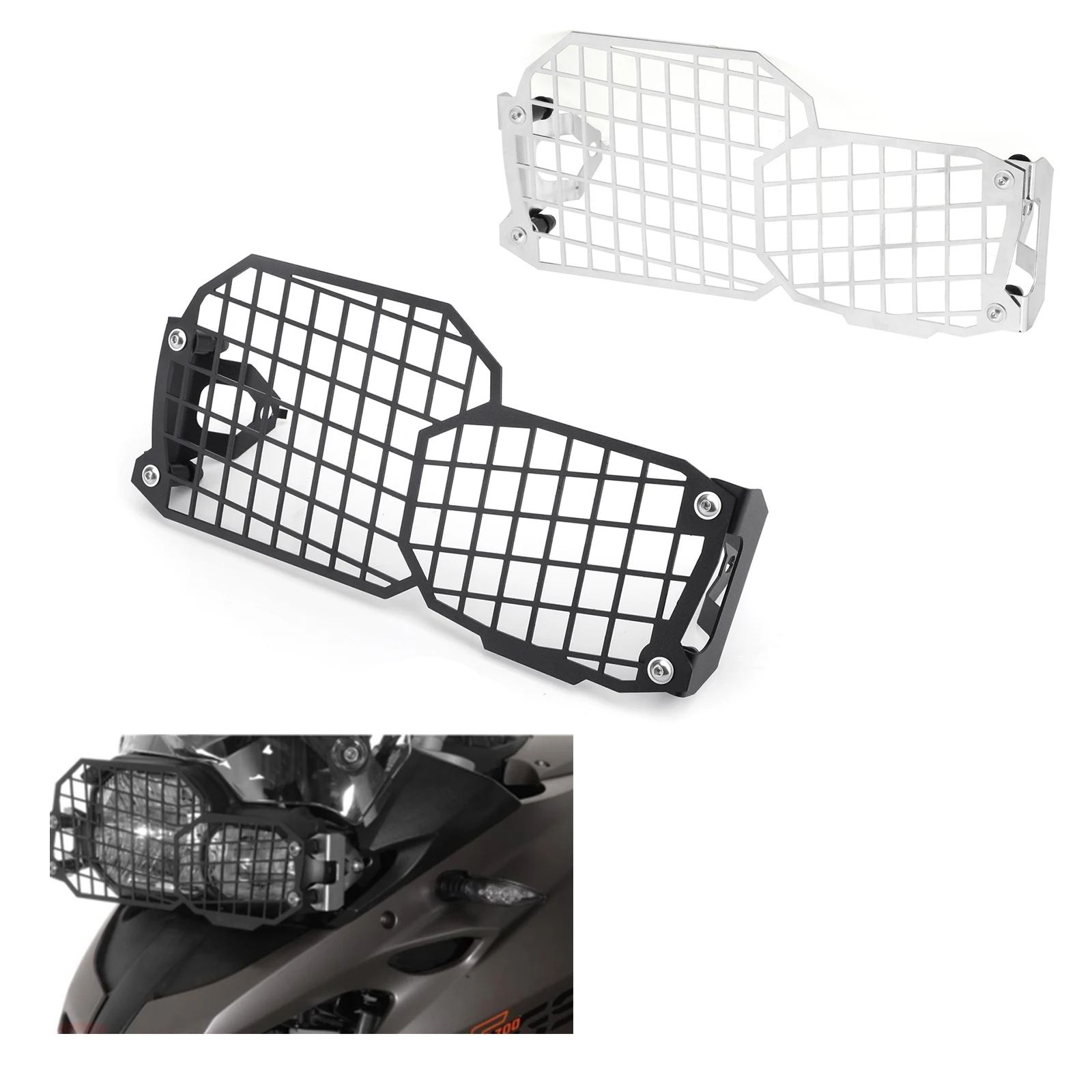 Areyourshop Headlight Protector Guard Cover Grille For BMW F800GS F700GS F650GS 2008 09 10 11 12 13 14 15 16 2017