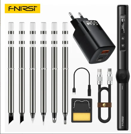 FINRSI HS-01Portable PD65W Endothermic Soldering Smart Soldering Iron Accessories sets