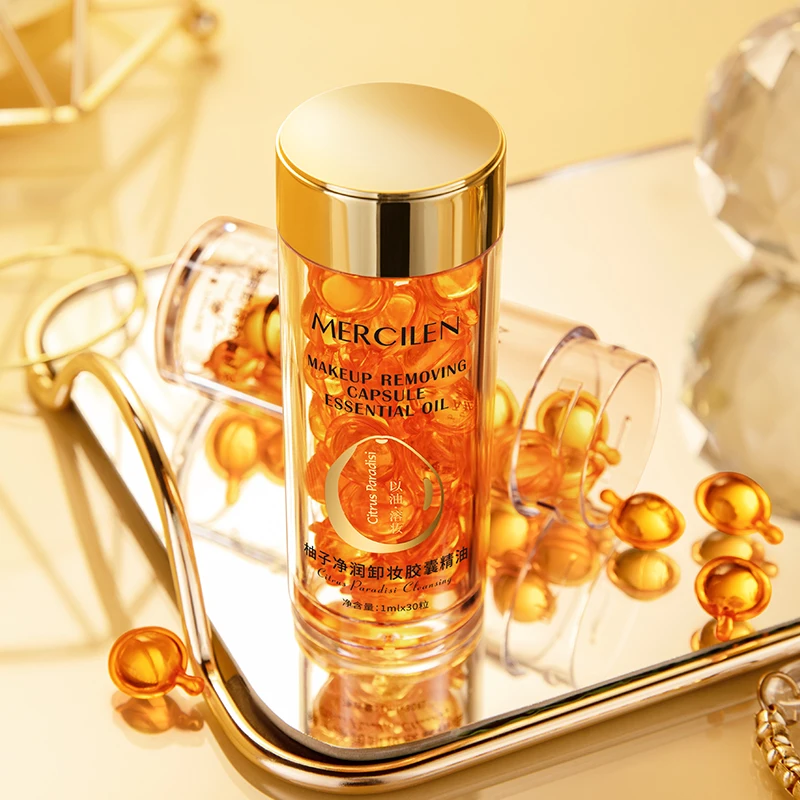 Capsule  Skin Care Beauty Products Pomelo makeup remover essential oil