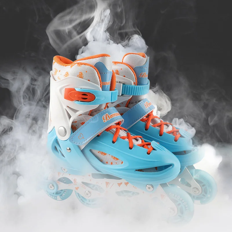 2024 newly designed kids children flashing inline roller skate for kids adult