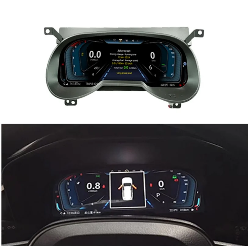 car Digital LCD Virtual Cluster  For Toyota RAV4 RAV-4 2019 2021 Car Dashboard Panel Speed Meters Instrument Multifunctional