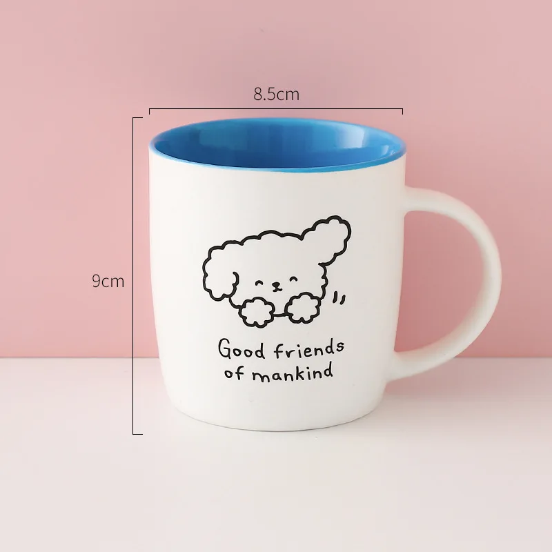 Hot sale 12OZ custom letter ceramic mug coffee cup