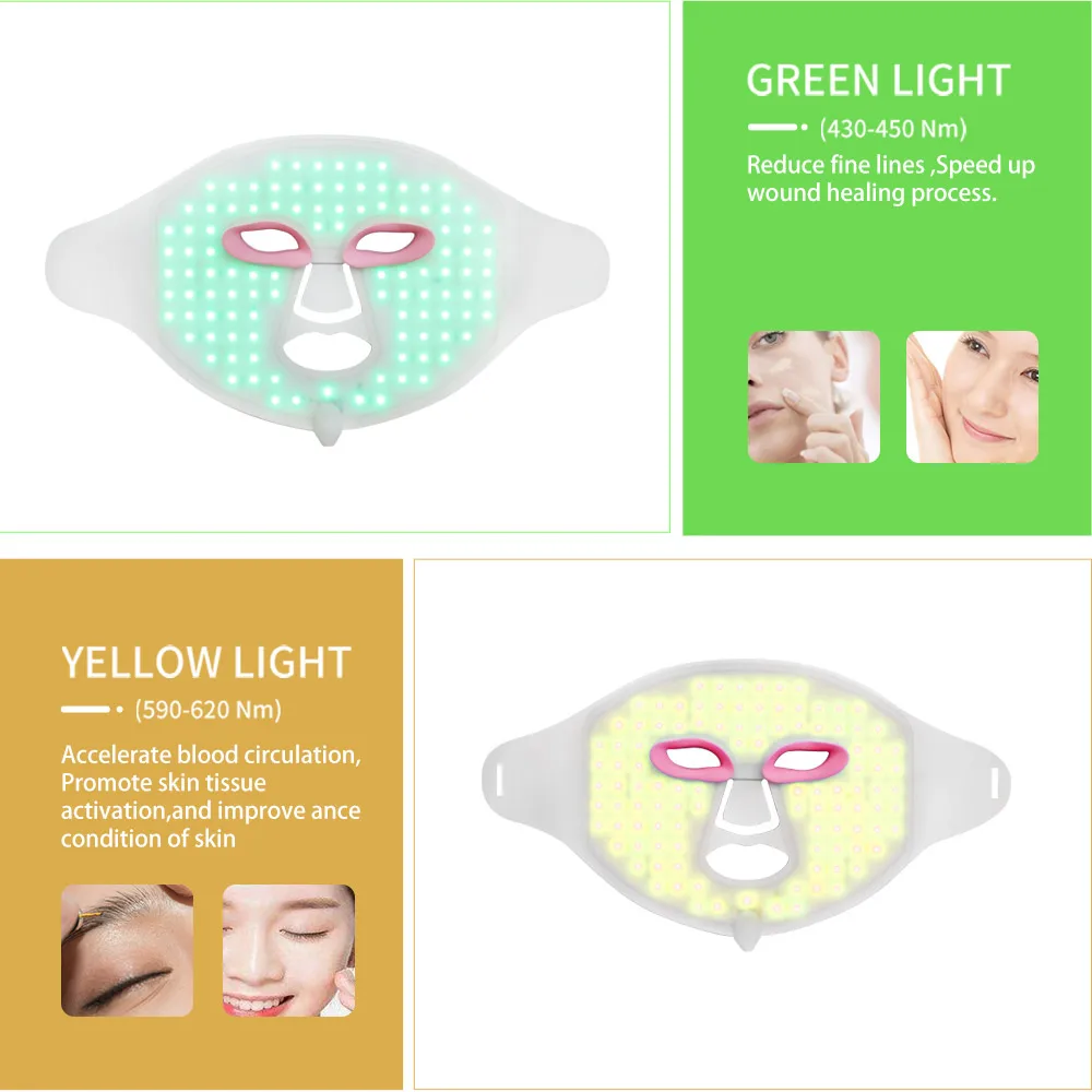 Wholesale Wireless Led Beauty face Mask Infrared Home Use Led Mask Light Therapy Led Facial Masks