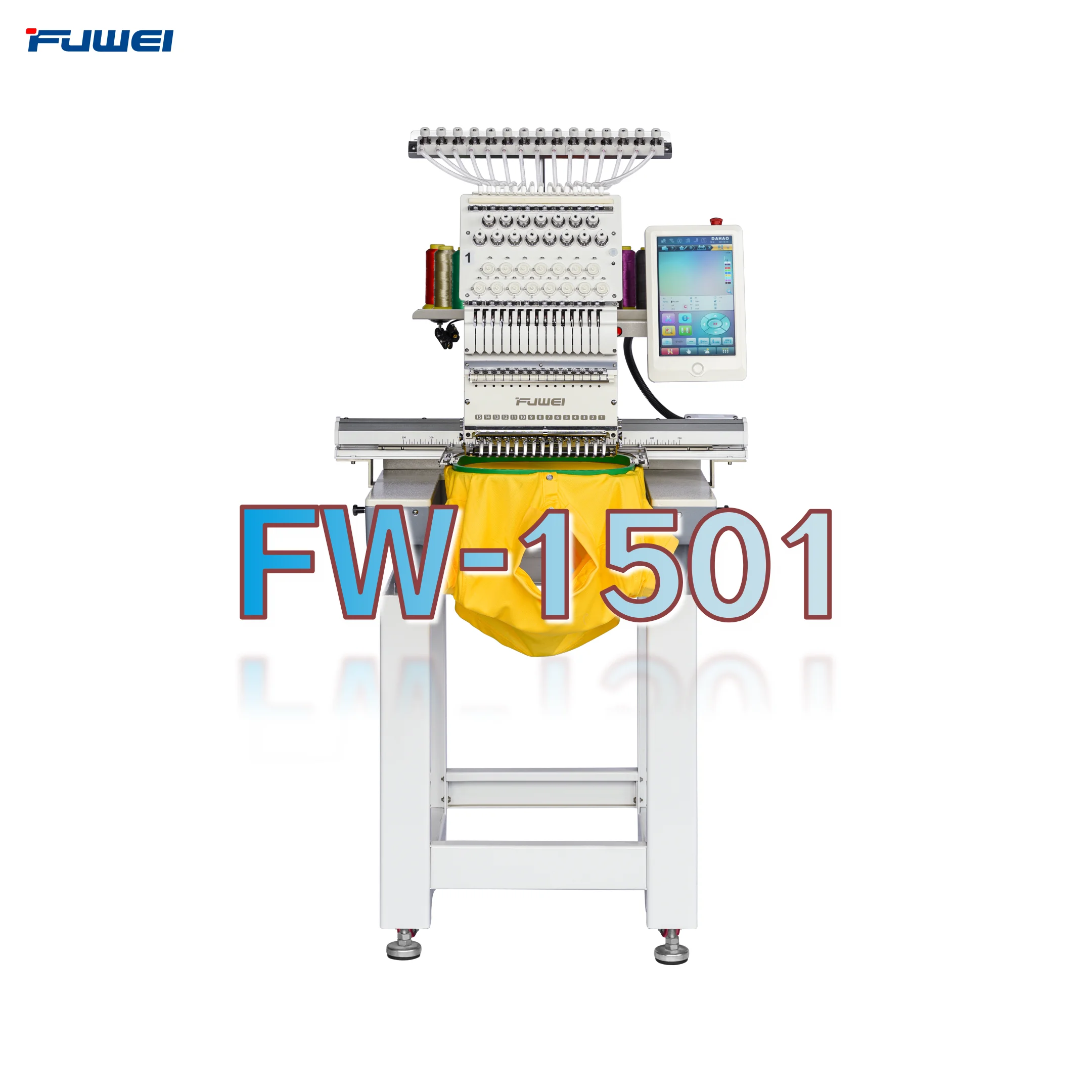  Машина для вышивки плоских футболок 1 головка 15 игл